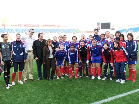 Les Bleues, à Nicosie en 2009, avaient terminé 3e du tournoi (photo : S. Duret)