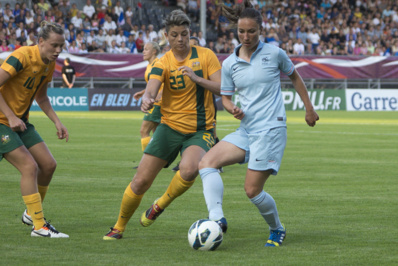Thiney en 2013 face à l'Australie (photo Eric Baledent/footofeminin.fr) Thiney en 2013 face à l'Australie (photo Eric Baledent/footofeminin.fr)