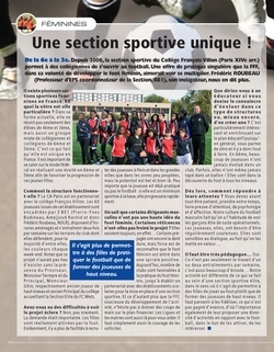 Feminines : Une section sportive unique ! Feminines : Une section sportive unique !