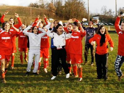 La joie des joueuses de Sainte-Christie (photo archive)