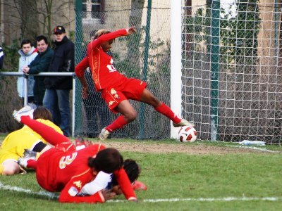 Thomis a inscrit le 2e but (photo : Patrick Lancelin)