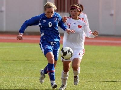 Deuxième victoire islandaise et troisième but pour Margrét Lara Vidarsdottir Deuxième victoire islandaise et troisième but pour Margrét Lara Vidarsdottir