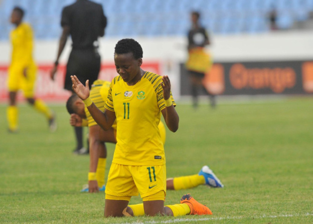 Kgatlana, joueuse du match et auteure du but victorieux Kgatlana, joueuse du match et auteure du but victorieux