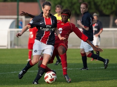 Le Garrec et le PSG ont dû attendre la fin de match pour s'imposer face au Mans (photo : Eric Baledent)