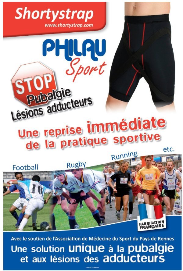 Shortystrap : Short Pubalgie Adducteurs