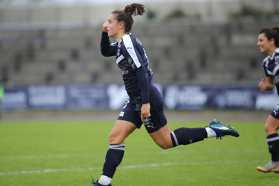 Deuxième but de Thibaud dans sa carrière en D1 (photo FCGB)