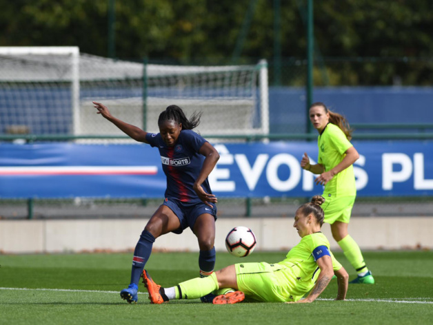 Diani lors du match aller où le PSG avait concédé le nul devant Lille (photo PSG)