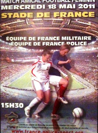 Les sélections militaire et de la Police se neutralisent sur la pelouse du Stade de France !