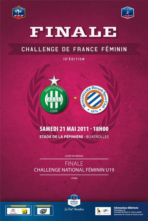Le programme des finales du Challenge de France et U19