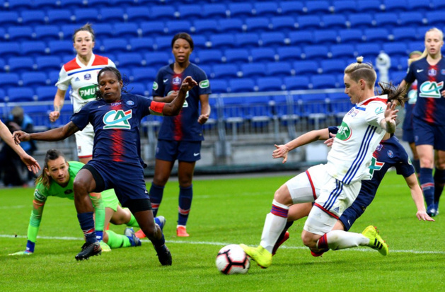 La Galloise Fishlock inscrit l'unique but du match (photo twitter OL) La Galloise Fishlock inscrit l'unique but du match (photo twitter OL)