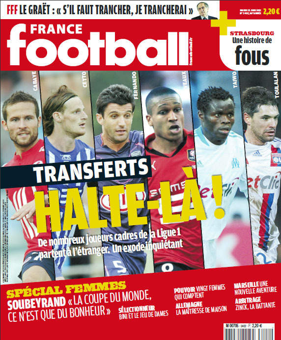 France Football consacre un dossier "Spécial Femmes" ce mardi France Football consacre un dossier "Spécial Femmes" ce mardi