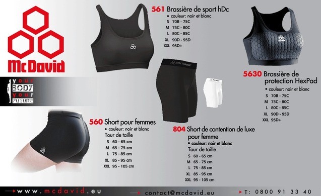 Mc David : tout une gamme au service du sport féminin...