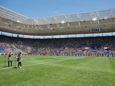 Un stade quasiment plein ! (photos : Eric Baledent)