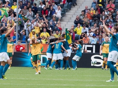 La joie des Brésiliennes (photo : Eric Baledent)