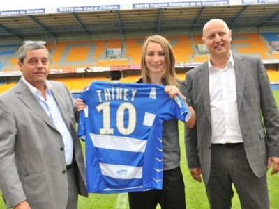 A Troyes, les abonnés de l'ESTAC ont eu la visite de Gaëtane Thiney