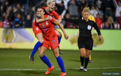 100e but en sélection pour Megan Rapinoe