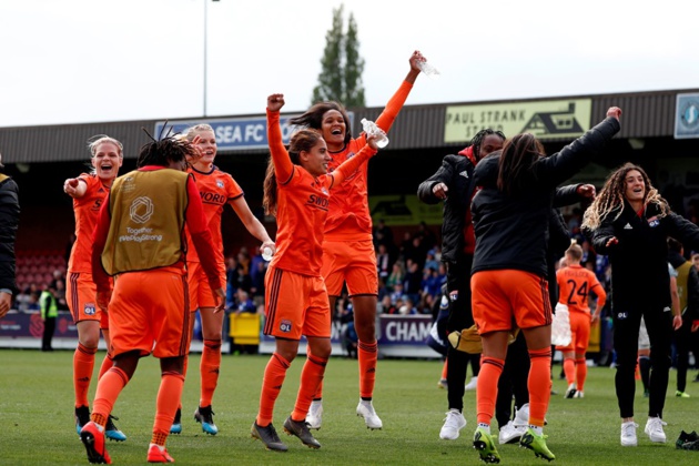 les Lyonnaises exultent (photo UEFA.com) les Lyonnaises exultent (photo UEFA.com)