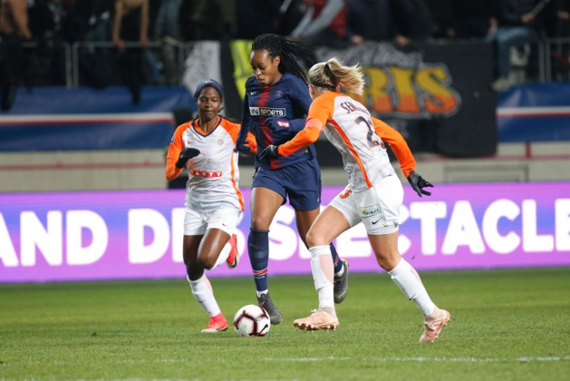 Marie-Antoinette Katoto termine pour la première fois en tête (photo PSG) Marie-Antoinette Katoto termine pour la première fois en tête (photo PSG)