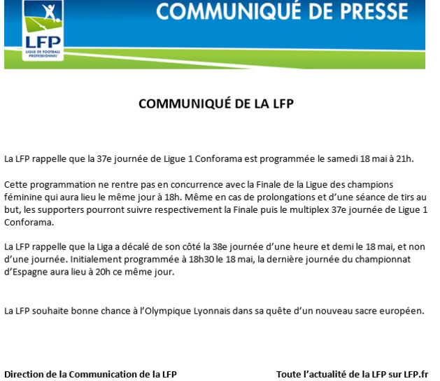 Ligue des Champions - La LFP répond au tweet de Jean-Michel AULAS Ligue des Champions - La LFP répond au tweet de Jean-Michel AULAS