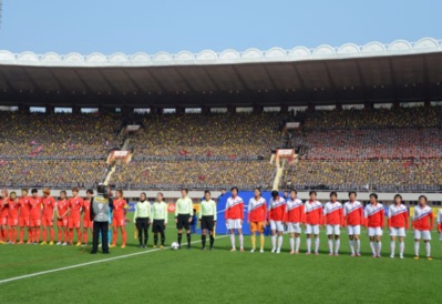 Le stade de Pyongyang a accueilli la plus forte affluence de toutes les qualifications à la Coupe du Monde Le stade de Pyongyang a accueilli la plus forte affluence de toutes les qualifications à la Coupe du Monde