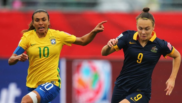 Le Brésil de Marta jouera l'Australie battue lors de son premier match (photo FIFA.com) Le Brésil de Marta jouera l'Australie battue lors de son premier match (photo FIFA.com)