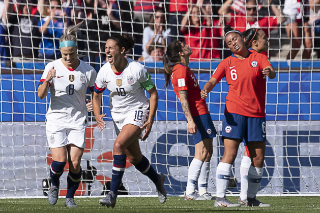 Doublé de Carli Lloyd (photo Eric Baledent/FOF) Doublé de Carli Lloyd (photo Eric Baledent/FOF)