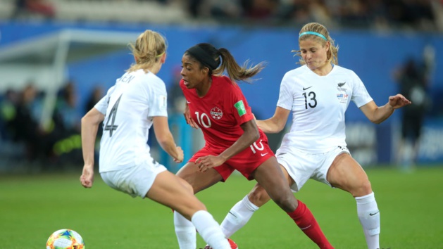 Ashley Lawrence au centre (photo FIFA.com)