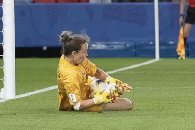 La gardienne écossaise face à l'Argentine (photo Eric Baledent/FOF) La gardienne écossaise face à l'Argentine (photo Eric Baledent/FOF)