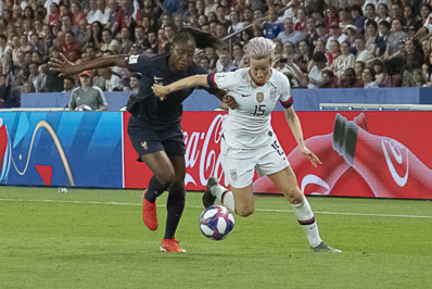 Rapinoe devra faire face à Bronze ce mardi soir (photo Eric Baledent/FOF)