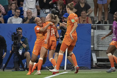 van de Sanden félicite Groenen (photo Eric Baledent/FOF)