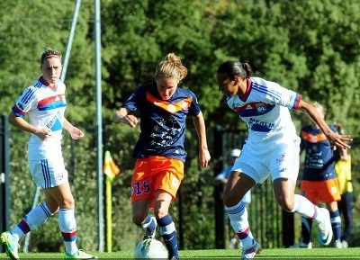 Marine Pervier avait marqué à l'aller, ici face à Rosana (photo MHSC) Marine Pervier avait marqué à l'aller, ici face à Rosana (photo MHSC)