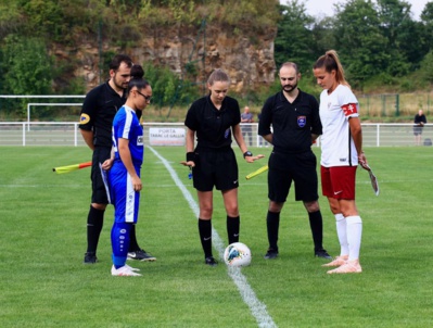 La capitaine Mélissa Godart lors du premier match de préparation (photo DR)