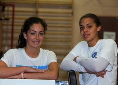 Fiona O'Sullivan et Rebecca Spencer, arrivées à Soyaux (photo ASJ)