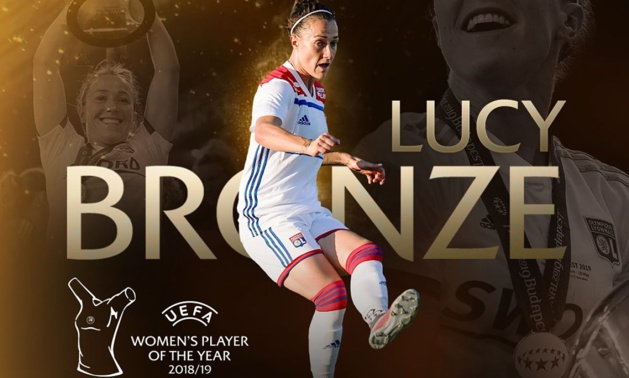 Joueuse UEFA de la saison - Lucy BRONZE élue