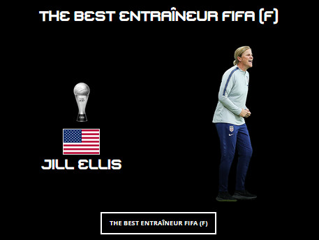 Cérémonie FIFA "The Best" - HENRY et RENARD lauréates dans le XI FIFPro, RAPINOE meilleure joueuse