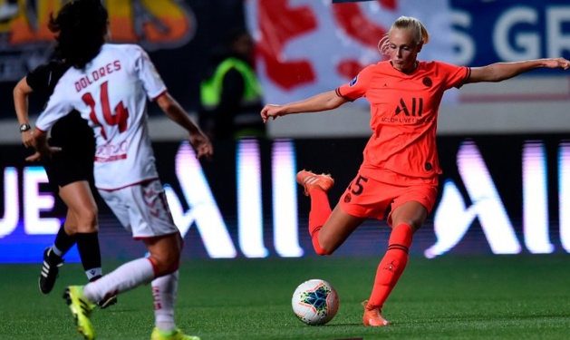 Saevik et les Parisiennes auront peiné dans le dernier geste (photo PSG) Saevik et les Parisiennes auront peiné dans le dernier geste (photo PSG)