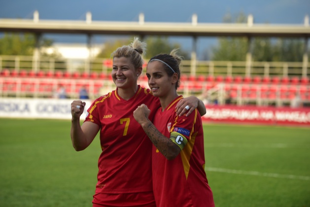 Les deux macédoniennes auteures d'un doublé face au Kazakhstan dans le groupe de la France (photo FFM) Les deux macédoniennes auteures d'un doublé face au Kazakhstan dans le groupe de la France (photo FFM)