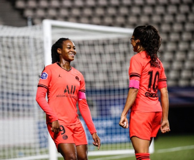 Katoto servie par Nadim sur le second but (photo PSG) Katoto servie par Nadim sur le second but (photo PSG)