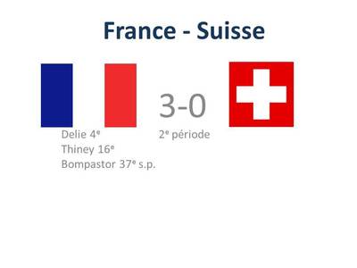 FRANCE - SUISSE : 3-0 (score final)