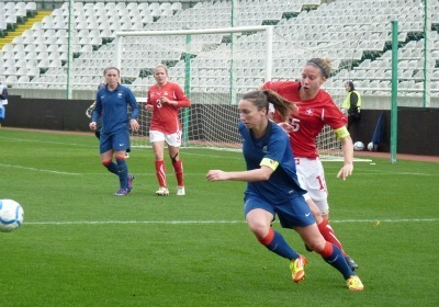 Gaëtane Thiney pense que les Bleues peuvent encore "faire mieux" (Photo : Thibault Simonnet)