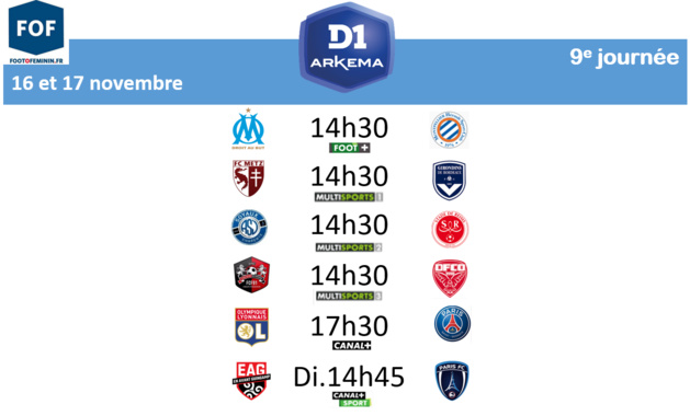 #D1Arkema - Le programme de la 9e journée #D1Arkema - Le programme de la 9e journée