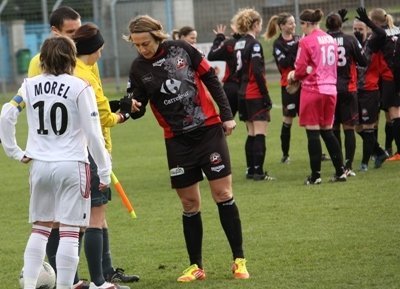 Sandrine Soubeyrand et le FCF Juvisy auront fort à faire face au Paris SG dans l'affiche de ce tour de coupe de France...