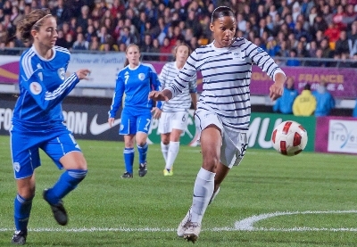 Marie-Laure Delie, buteuse en Bleue (photo LMP)