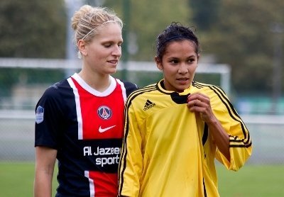 Zohra Ayachi lors du match face à son ancien club (photo Le Moustic Production) Zohra Ayachi lors du match face à son ancien club (photo Le Moustic Production)