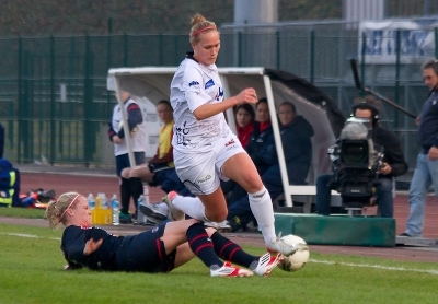 Janice Cayman aura marqué le premier but du derby (photo LMP) Janice Cayman aura marqué le premier but du derby (photo LMP)