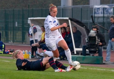 Janice Cayman aura marqué le premier but du derby (photo LMP)