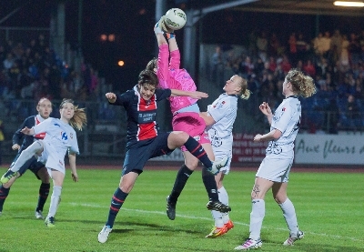 Juvisy ici avec Marion Mancion terminera la saison contre Lyon (photo LMP) Juvisy ici avec Marion Mancion terminera la saison contre Lyon (photo LMP)