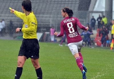 Lotta Schelin, buteuse contre Potsdam (photo A Ortega)