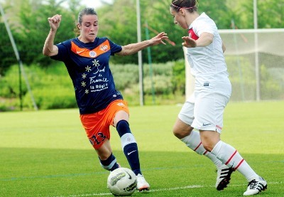 Mélissa Plaza sous le maillot héraultais (photo MHSC)