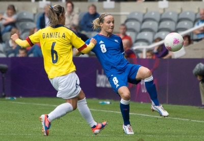 Sonia Bompastor et les Bleues n'ont pas été au mieux (photo Eric Baledent/LMP)